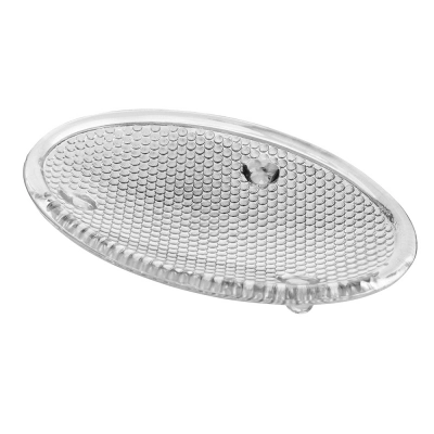 
                                            Glass soap dish 15,5x10 cm gray
                                            