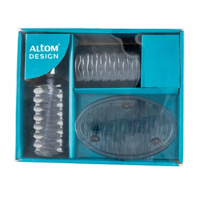 
                                            Set 3 pcs glass for the bathroom grey colorbox
                                            