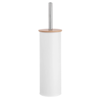 
                                                WC BRUSH WITH METAL CASING AND BAMBOO LID 9.5X26.5X38 CM
                                                