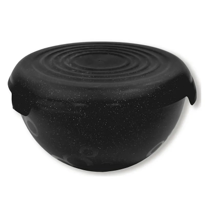 
                                            Plastic bowl with lid black colour 3L
                                            