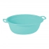 laundry tub oval 40l aqua blue