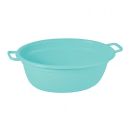 laundry tub oval 60l aqua blue