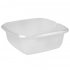 Square bowl 34x34cm 8l transparent