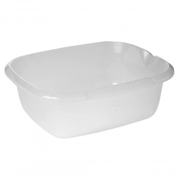 Rectangular bowl 38x32cm 9l transparent