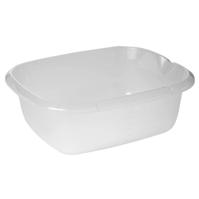 
                                            Rectangular bowl 38x32cm 9l transparent
                                            
