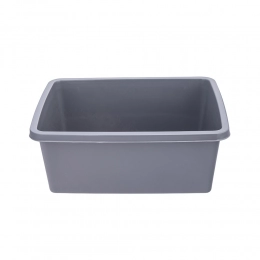 Rectangular bowl 33,7x26,8 cm 8 L gray