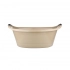 Oval bowl 14l beige