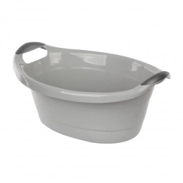Овальная чаша 14 литров серого цвета