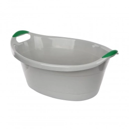 Oval bowl 25l gray