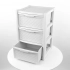 Arianna storage unit 3 drawers 63,5x38,5x39cm white Arianna storage unit 3 drawers 63,5x38,5x39cm white