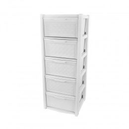 Arianna storage unit 5 drawers 101,5x38,5x39cm white