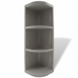 Corner shelf, gray
