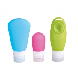 Set of 3 silicone bottle 2x90 ml, 60 ml