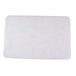 Microfiber bath rug 45x70 cm white