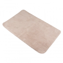 Microfiber bath rug 45x70 cm beige
