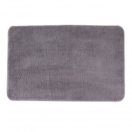 Microfiber bath rug 45x70 cm grey