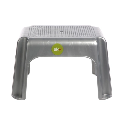 
                                            Rectangular stool 36.5x30x24cm silver
                                            