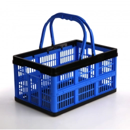 Collapsible basket 16l with handle 39x25,5x21cm