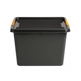 Solidstorebox storage container with lid 39x39x26cm 32l