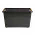 Solidstorebox storage container with lid on wheels 58x39x35cm 60l Solidstorebox storage container with lid on wheels 58x39x35cm 60l