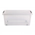 Simple store storage container with lid on wheels 58x39x25 cm 40 L Simple store storage container with lid on wheels 58x39x25 cm 40 L