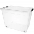 Simple store storage container with lid on wheels 58x39x42cm 80 L Simple store storage container with lid on wheels 58x39x42cm 80 L