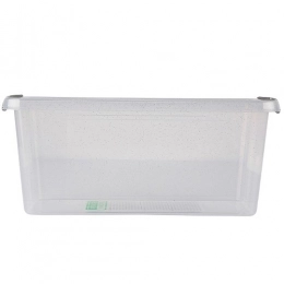 Антимикробный контейнер для хранения с микрочастицами серебра, с крышкой и ручкой 40x20x16,5см 8л