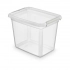 Basestore container with lid and clips, 38x28x30 cm, 20L