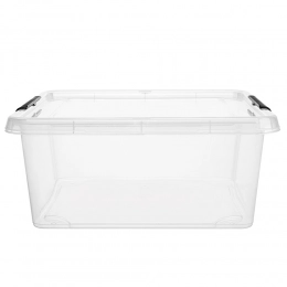 SimpleStore storage container with lid 18l 39x39x16,5cm