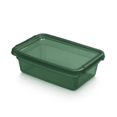 
                                            Basestore container with lid and clips, 19x28x9 cm 3 L pine
                                            