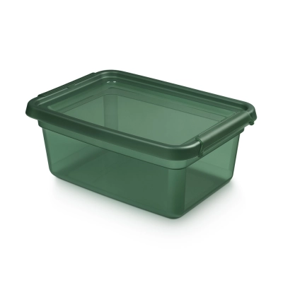 
                                            Basestore container with lid and clips, 28x38x16 cm 12,5 L pine
                                            
