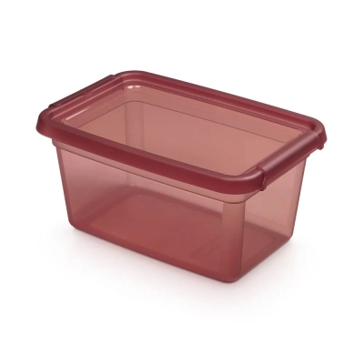 
                                            Basestore container with lid and clips, 28x38x22,5 cm 15 L rhubarb
                                            