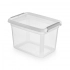 Контейнер Basestore с крышкой и зажимами, 14x19x12,5 см, 2 л