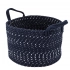 Плетеная корзина, 28x28x20 см, темно-синяя Плетеная корзина, 28x28x20 см, темно-синяя