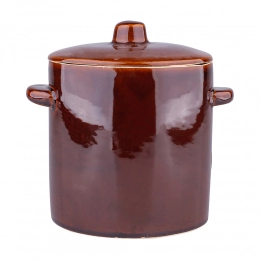 A simple pot, high 2l, with a lid