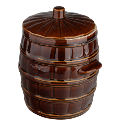 
                                            Large barrel 8l with lid
                                            