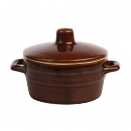 Pot for lard with lid 0,3 l