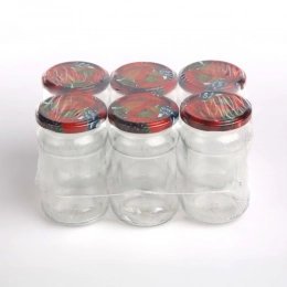 Set of 6 jars to-315+caps 4z