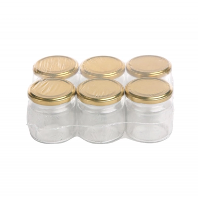 
                                            Set of 6 jars to-200+caps 4z
                                            