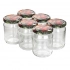 Set of 6 jars to-520+caps 6z