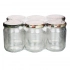 Set of 6 jars to-520+caps 6z