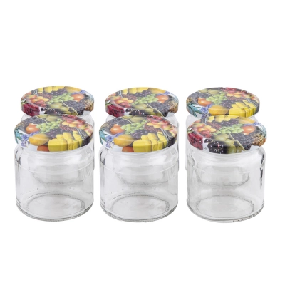 
                                                Set of 6 jars to-200 + cap printed fi 66 4z
                                                