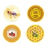 Set of 10 jar caps fi82 6z Honey