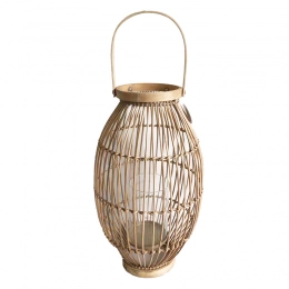 Rattan lantern 26x45 cm