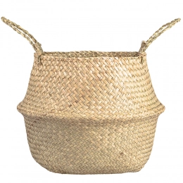 Straw flower basket 35x45x38 cm