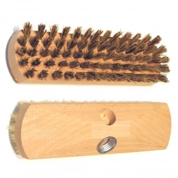 wooden brush with thread union