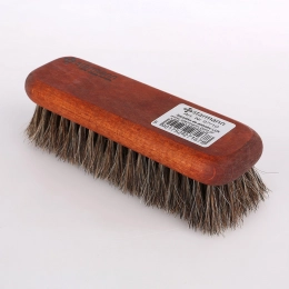 Wooden shoe brush lux horsehair