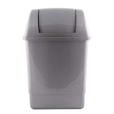 
                                            Корзина для бумаг Clip объемом 26 литров, серебристая
                                            