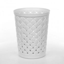 Arianna waste paper basket 12l white