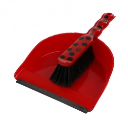 Biedronka set of dustpan with rubber+brush
